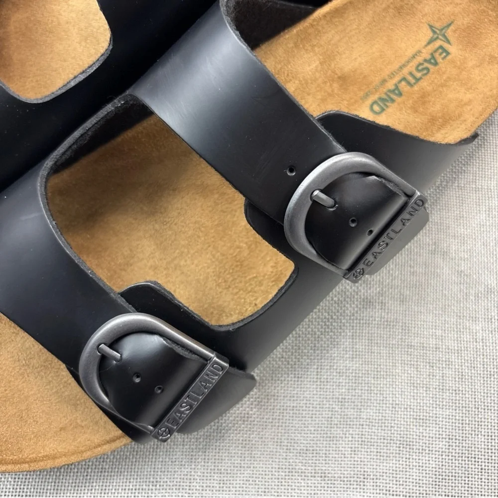 Eastland Men's Black Cambridge Slide Sandals Shoes Size 12D